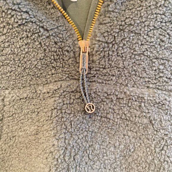 NWOT Lululemon Scuba Oversized Sherpa Fleece Hoodie Dark Forest Womens XS/S - Picture 8 of 11